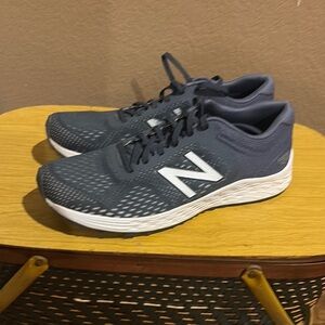 New Balance Gray and White Athletic Shoes with Breathable Mesh